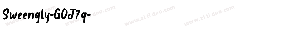 Sweengly-GOJ7q字体转换