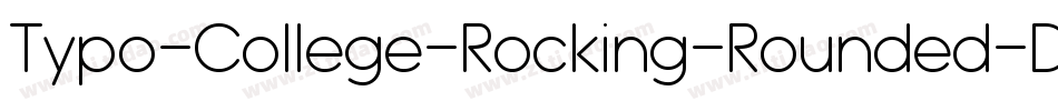 Typo-College-Rocking-Rounded-Demo字体转换