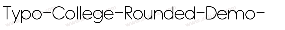 Typo-College-Rounded-Demo字体转换
