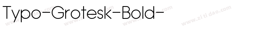Typo-Grotesk-Bold字体转换