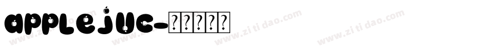 applejuc字体转换