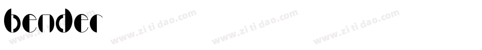 bender字体转换