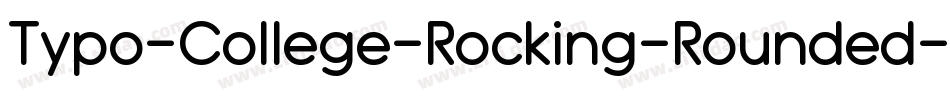 Typo-College-Rocking-Rounded-Demo字体转换