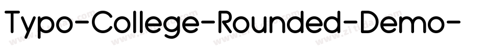 Typo-College-Rounded-Demo字体转换