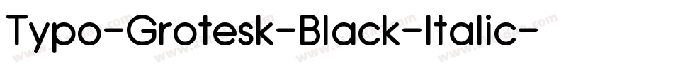 Typo-Grotesk-Black-Italic字体转换
