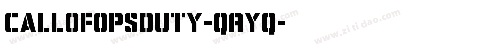 CallOfOpsDuty-qAyq字体转换