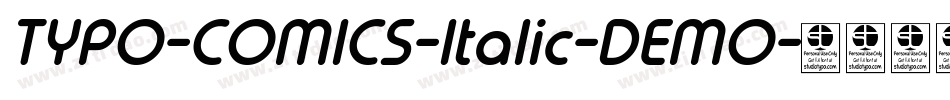 TYPO-COMICS-Italic-DEMO字体转换