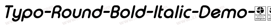 Typo-Round-Bold-Italic-Demo字体转换