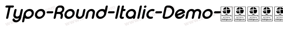 Typo-Round-Italic-Demo字体转换
