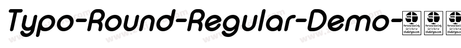 Typo-Round-Regular-Demo字体转换