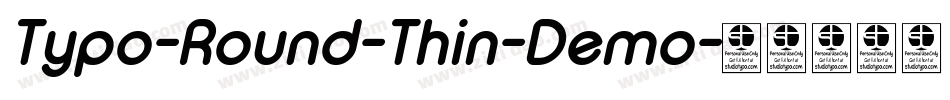 Typo-Round-Thin-Demo字体转换