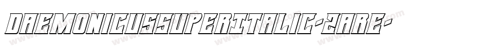 DaemonicusSuperItalic-2are字体转换