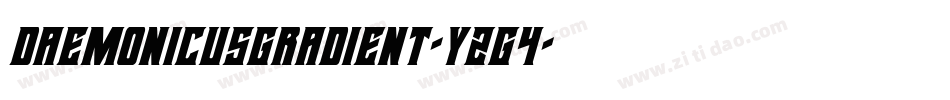 DaemonicusGradient-YZg4字体转换