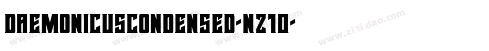 DaemonicusCondensed-nz10字体转换