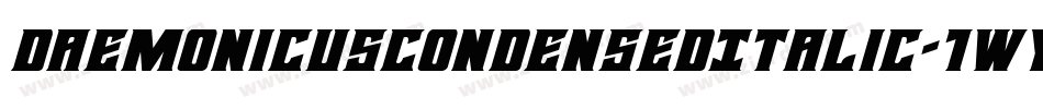 DaemonicusCondensedItalic-1WYB字体转换