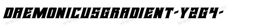 DaemonicusGradient-YZg4字体转换