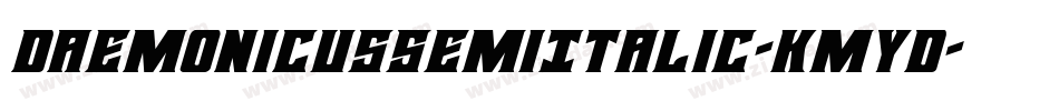 DaemonicusSemiItalic-KmyD字体转换