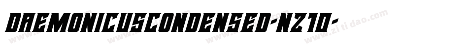 DaemonicusCondensed-nz10字体转换