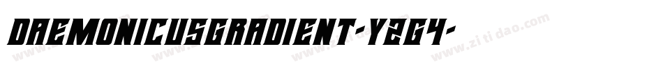 DaemonicusGradient-YZg4字体转换