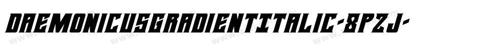 DaemonicusGradientItalic-8pzJ字体转换