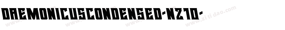 DaemonicusCondensed-nz10字体转换