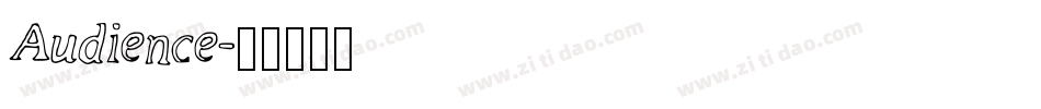 Audience字体转换