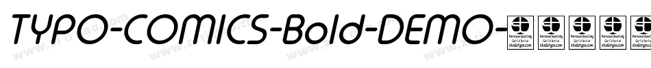 TYPO-COMICS-Bold-DEMO字体转换