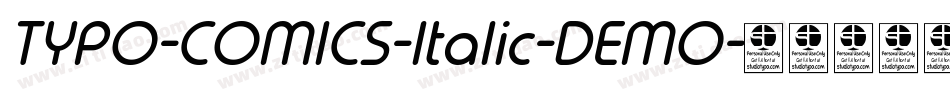 TYPO-COMICS-Italic-DEMO字体转换