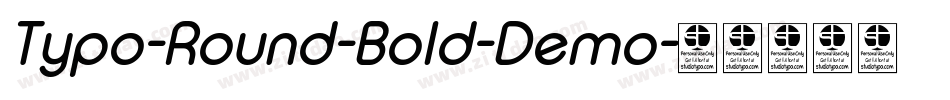 Typo-Round-Bold-Demo字体转换