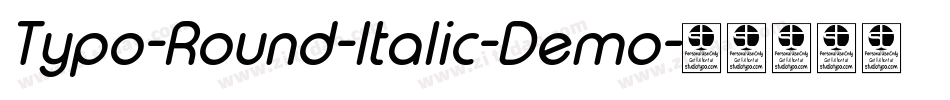 Typo-Round-Italic-Demo字体转换
