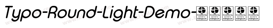Typo-Round-Light-Demo字体转换