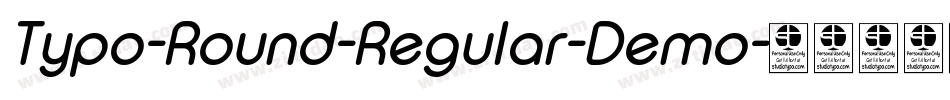 Typo-Round-Regular-Demo字体转换