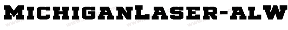 MichiganLaser-alWo字体转换