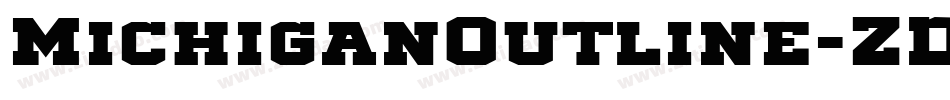 MichiganOutline-ZDWx字体转换