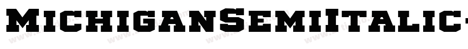 MichiganSemiItalic-xej0字体转换