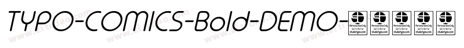 TYPO-COMICS-Bold-DEMO字体转换