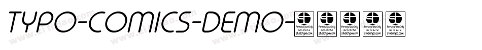 TYPO-COMICS-DEMO字体转换