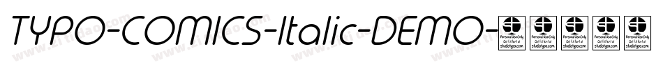TYPO-COMICS-Italic-DEMO字体转换