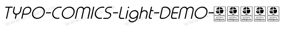 TYPO-COMICS-Light-DEMO字体转换