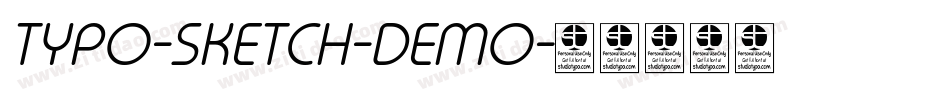 TYPO-SKETCH-DEMO字体转换