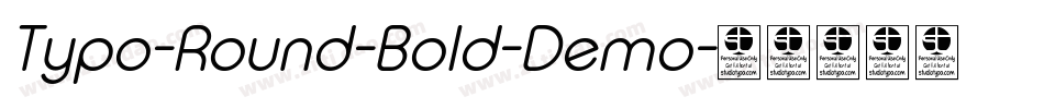 Typo-Round-Bold-Demo字体转换