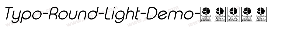 Typo-Round-Light-Demo字体转换