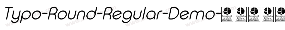 Typo-Round-Regular-Demo字体转换