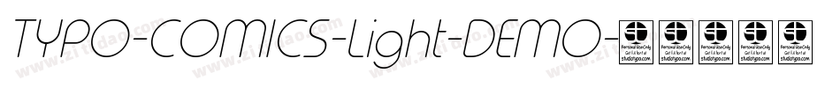 TYPO-COMICS-Light-DEMO字体转换