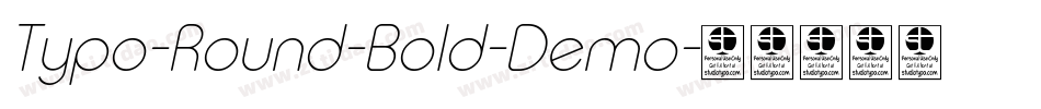Typo-Round-Bold-Demo字体转换