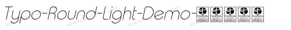 Typo-Round-Light-Demo字体转换