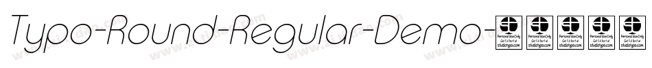 Typo-Round-Regular-Demo字体转换
