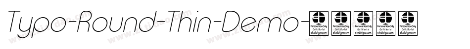 Typo-Round-Thin-Demo字体转换