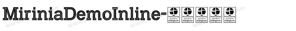 MiriniaDemoInline字体转换