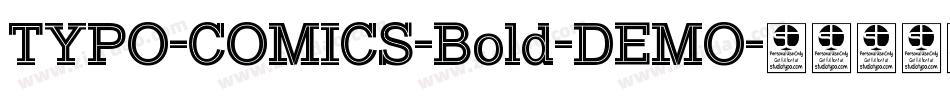 TYPO-COMICS-Bold-DEMO字体转换